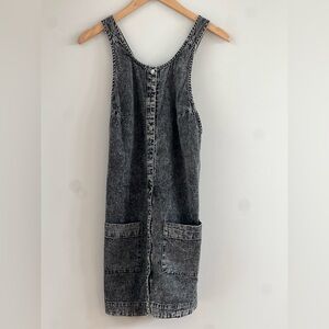 Free People Gray Denim Mini Dress
